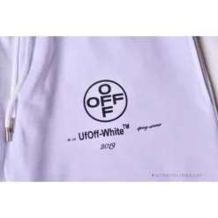 Hypeyourbeast OFF-WHITE 99 X Pink Arrow Shorts 'WHITE' Pants