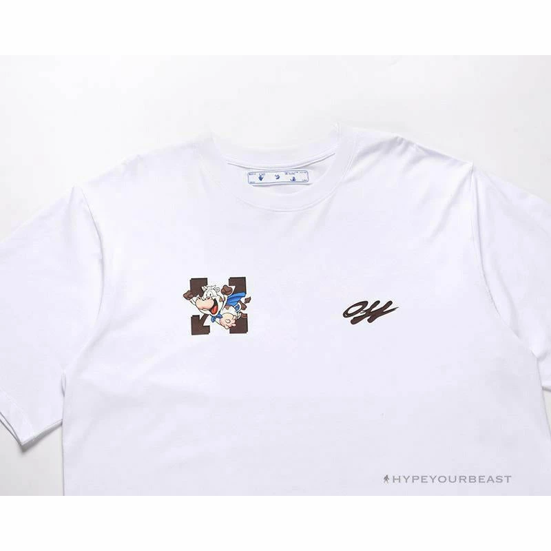 Hypeyourbeast T-Shirts OFF-WHITE Arrow Flying Cow Tee Shirt 'WHITE' 5 Hypeyourbeast T-Shirts OFF-WHITE Arrow Flying Cow Tee Shirt 'WHITE'