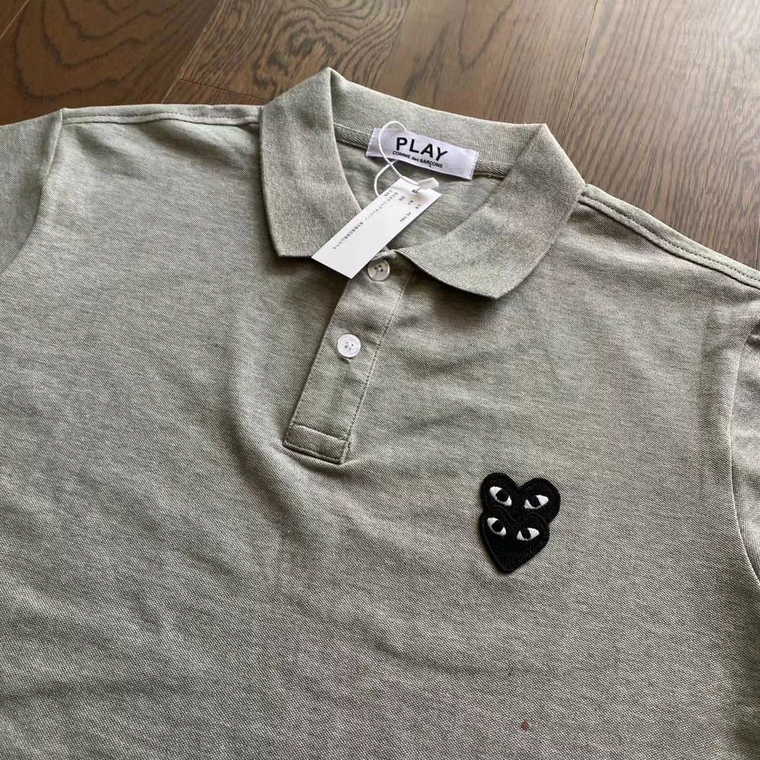 Hypeyourbeast CDG Polo Shirt Grey Shirts 2 Hypeyourbeast CDG Polo Shirt Grey Shirts