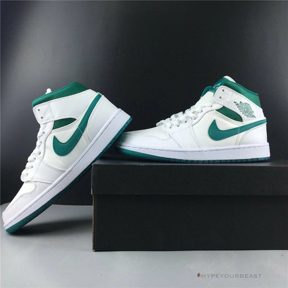 Hypeyourbeast Air Jordan 1 Mid White Mystic Green 10 Hypeyourbeast Air Jordan 1 Mid White Mystic Green