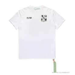 Hypeyourbeast T-Shirts OFF-WHITE Daisy Graffiti Arrow Conley Tee Shirt 'WHITE'