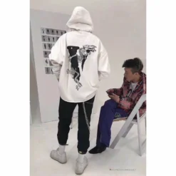 HypeYourBeast Hoodies & Jackets Vlone Black White Serpent Hoodie