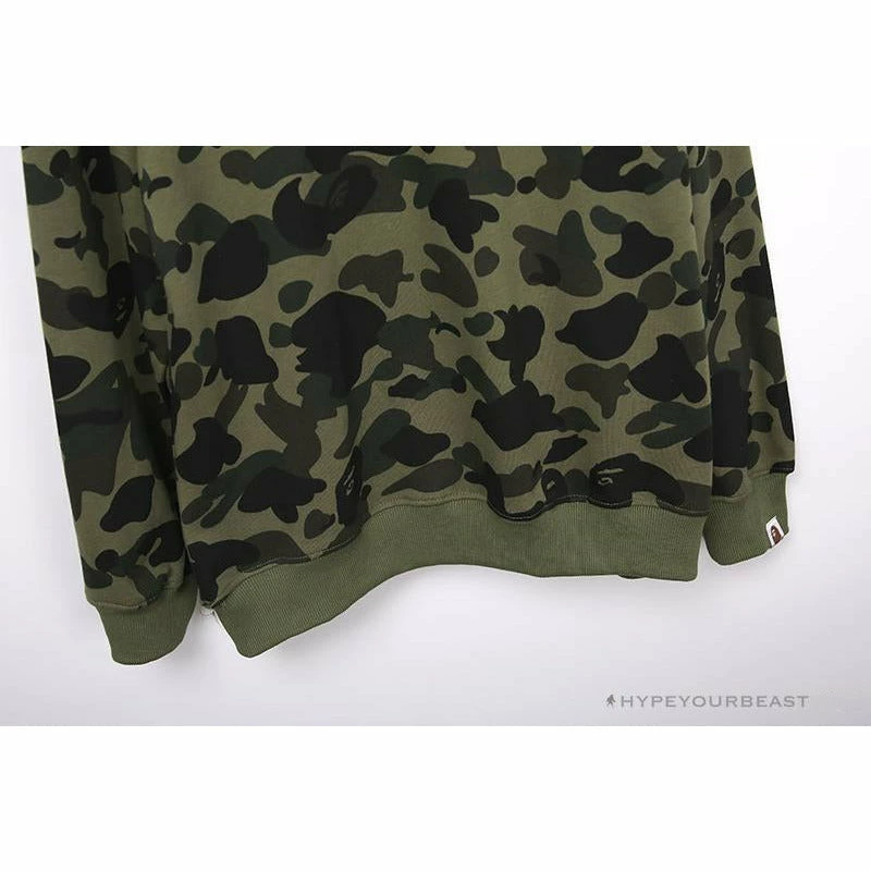 Hypeyourbeast Clothes BAPE Classic Ape Head Embroidered Camouflage Long Sleeve Shirt 'GREEN' 5 Hypeyourbeast Clothes BAPE Classic Ape Head Embroidered Camouflage Long Sleeve Shirt 'GREEN'