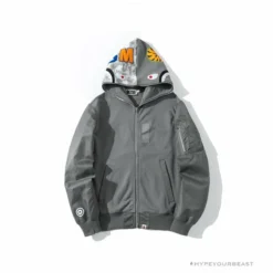 Hypeyourbeast BAPE Digital Pixel Camouflage Hoodie 'GREY' Clothes