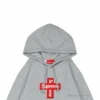 HypeYourBeast Hoodies & Jackets Supreme Cross Box Logo Hoodie Grey