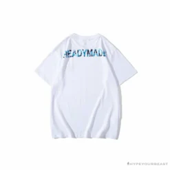 Hypeyourbeast BAPE Readymade Small Bee Camouflage Letter Tee Shirt 'BLUE'