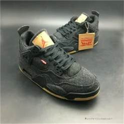 Hypeyourbeast Jordan 4 X Levis Black