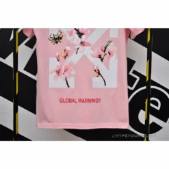 Hypeyourbeast OFF-WHITE Sakura Tee Shirt 'PINK' T-Shirts