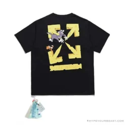 Hypeyourbeast T-Shirts OFF-WHITE Cat And Mouse Tee Shirt 'BLACK'
