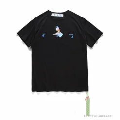 Hypeyourbeast OFF-WHITE Summer Donald Duck Print Tee Shirt 'BLACK'