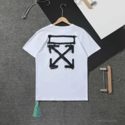 Hypeyourbeast OFF-WHITE Spray Paint Arrow Tee Shirt 'WHITE'