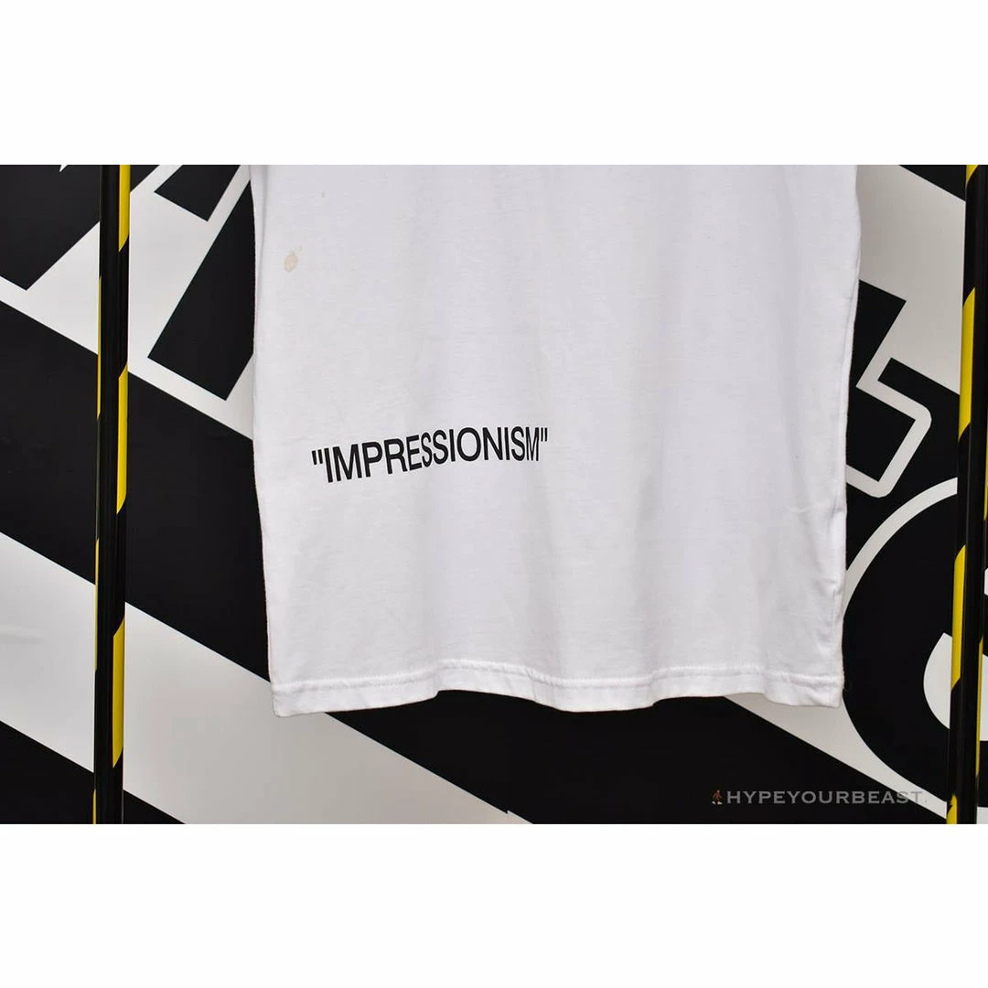 Hypeyourbeast OFF-WHITE 99 Pink Arrow Tee Shirt 'WHITE' 4 Hypeyourbeast OFF-WHITE 99 Pink Arrow Tee Shirt 'WHITE'
