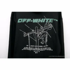 Hypeyourbeast Hoodies & Jackets OFF-WHITE Hand-Painted Utility Pole Worker Hoodie 'BLACK' 19 Hypeyourbeast Hoodies & Jackets OFF-WHITE Hand-Painted Utility Pole Worker Hoodie 'BLACK'