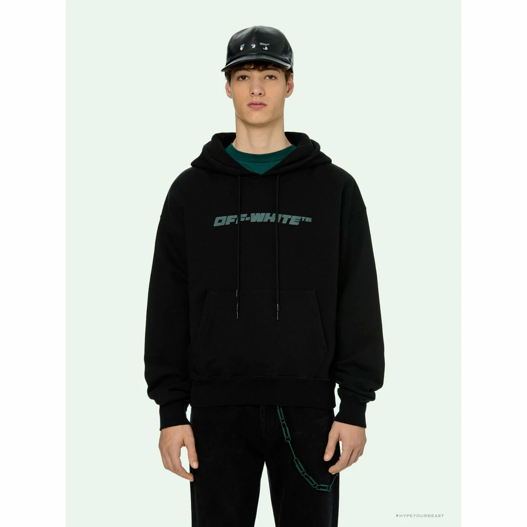 Hypeyourbeast Hoodies & Jackets OFF-WHITE Hand-Painted Utility Pole Worker Hoodie 'BLACK' 7 Hypeyourbeast Hoodies & Jackets OFF-WHITE Hand-Painted Utility Pole Worker Hoodie 'BLACK'