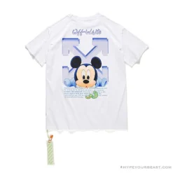 Hypeyourbeast OFF-WHITE Disney Spring X Summer Mickey Arrow Tee Shirt 'WHITE'