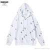 Hypeyourbeast OFF-WHITE Classic Print Hoodie 'WHITE' Hoodies & Jackets