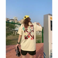 Hypeyourbeast OFF-WHITE Flower Edition Tee Shirt 'BEIGE' T-Shirts