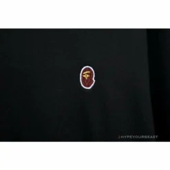 Hypeyourbeast Clothes BAPE Classic Ape Head Embroidered Long Sleeve Shirt 'BLACK' 10 Hypeyourbeast Clothes BAPE Classic Ape Head Embroidered Long Sleeve Shirt 'BLACK'