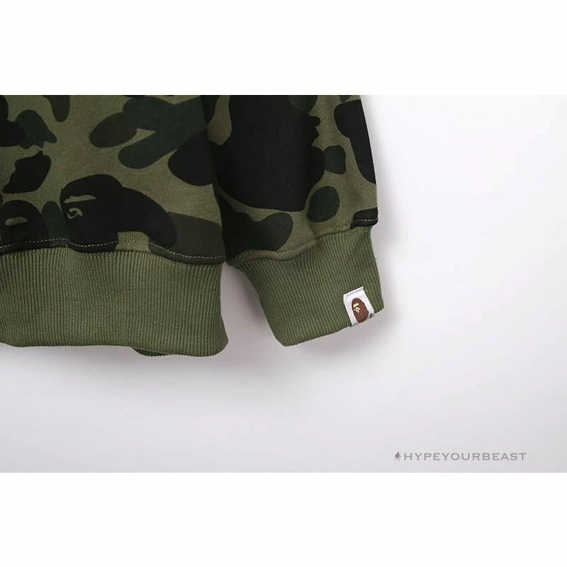 Hypeyourbeast Clothes BAPE Classic Ape Head Embroidered Camouflage Long Sleeve Shirt 'GREEN' 6 Hypeyourbeast Clothes BAPE Classic Ape Head Embroidered Camouflage Long Sleeve Shirt 'GREEN'