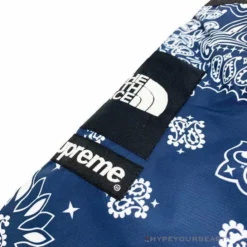 HypeYourBeast Supreme X TNF Bandana Jacket Blue Hoodies & Jackets
