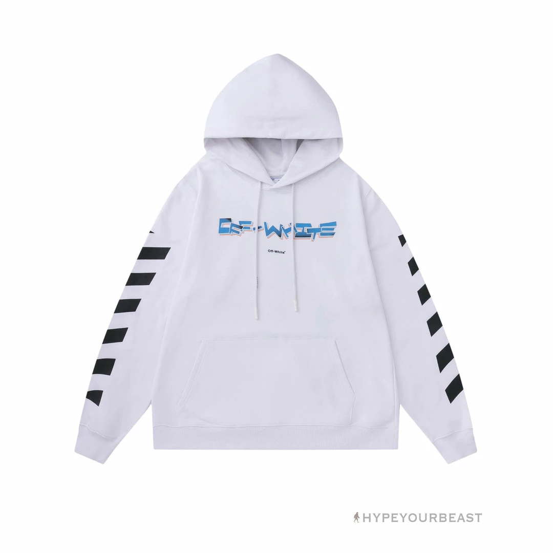 HypeYourBeast Off White Hoodie Looney - White 2 HypeYourBeast Off White Hoodie Looney - White