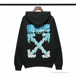 HypeYourBeast Hoodies & Jackets Off White Hoodie Black BLUE 19 HypeYourBeast Hoodies & Jackets Off White Hoodie Black BLUE