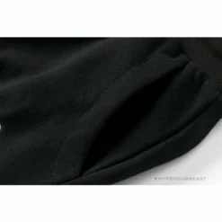 Hypeyourbeast BAPE Classic Ape Head Embroidered Standard Cotton Terry Pants 'BLACK' Clothes