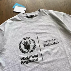 Hypeyourbeast BCG Support Word Food Programme Tee Shirt Grey