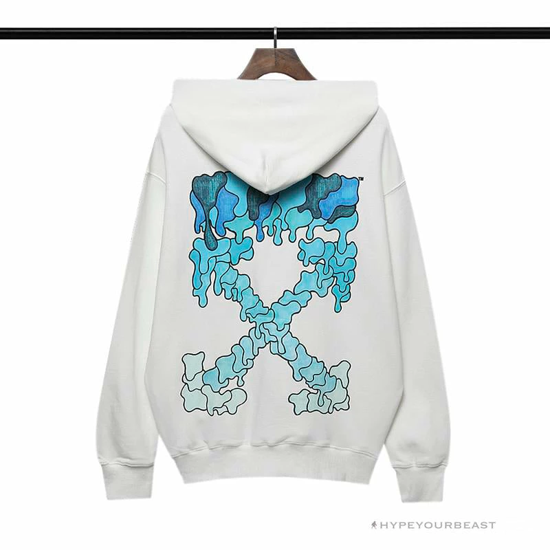 HypeYourBeast Off White Hoodie White BLUE 2 HypeYourBeast Off White Hoodie White BLUE