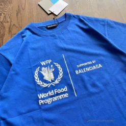 Hypeyourbeast BCG Support Word Food Programme Tee Shirt Blue