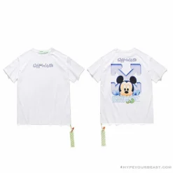 Hypeyourbeast OFF-WHITE Disney Spring X Summer Mickey Arrow Tee Shirt 'WHITE'