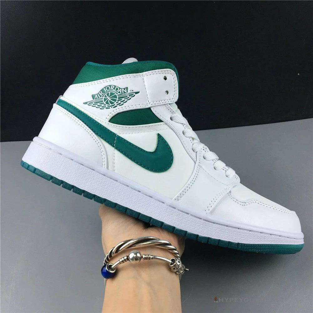 Hypeyourbeast Air Jordan 1 Mid White Mystic Green 11 Hypeyourbeast Air Jordan 1 Mid White Mystic Green