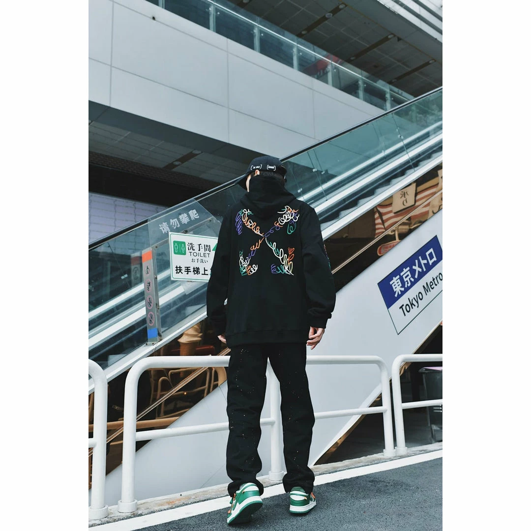 HypeYourBeast Off White Hoodie Embroidered Black Hoodies & Jackets 5 HypeYourBeast Off White Hoodie Embroidered Black Hoodies & Jackets
