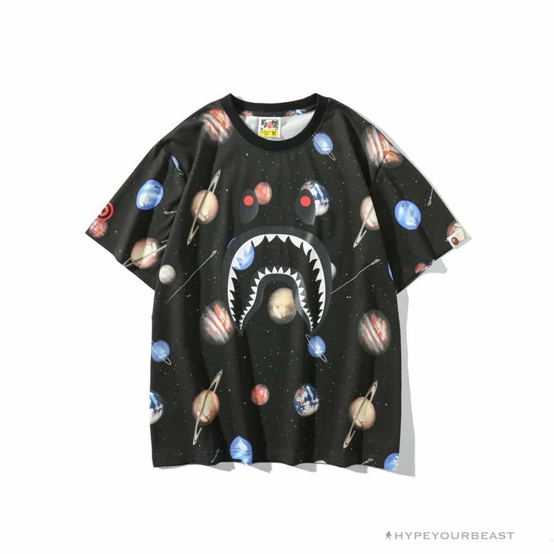 Hypeyourbeast BAPE Shark Head Planet Tee Shirt Clothes 1 Hypeyourbeast BAPE Shark Head Planet Tee Shirt Clothes