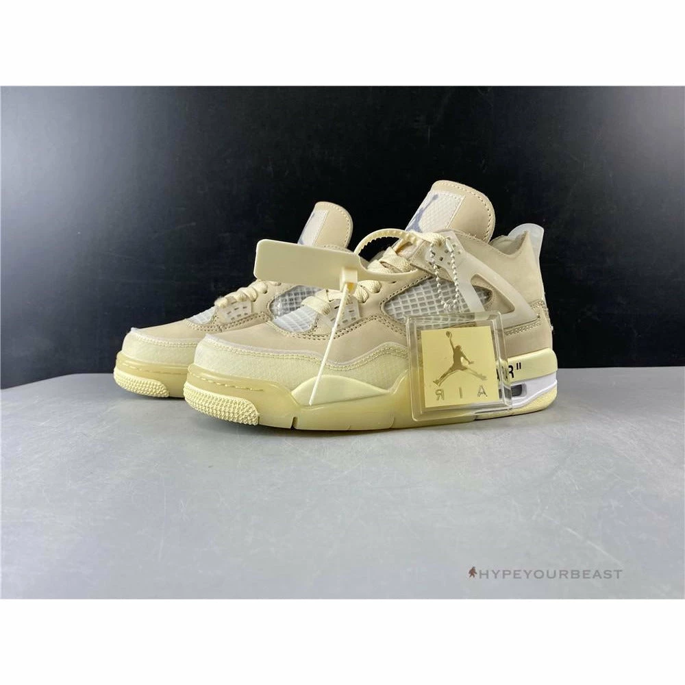 Hypeyourbeast Off White X Air Jordan 4 Sail 1 Hypeyourbeast Off White X Air Jordan 4 Sail