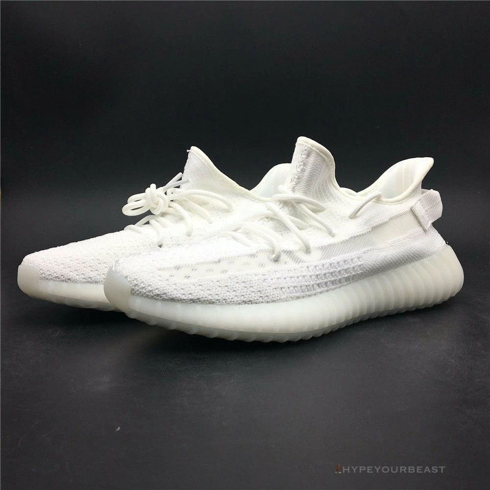 Hypeyourbeast Adidas Yeezy Boost 350 V2 White / White Translucent Stripe 2 Hypeyourbeast Adidas Yeezy Boost 350 V2 White / White Translucent Stripe