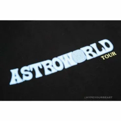 Hypeyourbeast OFF-WHITE Travis Scott Cactus Jack Astroworld Tee Shirt 'BLACK'
