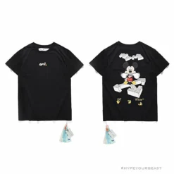 Hypeyourbeast OFF-WHITE Mickey Bluff Face Tee Shirt 'BLACK'