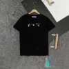 Hypeyourbeast T-Shirts OFF-WHITE Sea Blue Cross Arrow Tee Shirt 'BLACK'