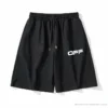 Hypeyourbeast OFF-WHITE Cabin Cabbage Shorts 'BLACK' Pants