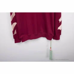 Hypeyourbeast OFF-WHITE Rubber Strip Arrow Long Sleeve Shirt 'WINE RED' Shirts 22 Hypeyourbeast OFF-WHITE Rubber Strip Arrow Long Sleeve Shirt 'WINE RED' Shirts