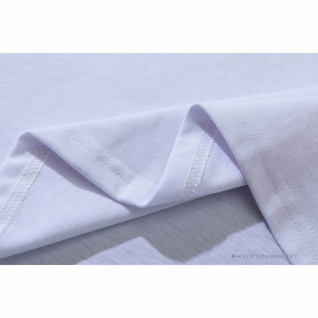 Hypeyourbeast OFF-WHITE Acrylic Hand-Painted Graffiti Pattern Tee Shirt 'WHITE' 8 Hypeyourbeast OFF-WHITE Acrylic Hand-Painted Graffiti Pattern Tee Shirt 'WHITE'