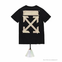 Hypeyourbeast OFF-WHITE Explosive Strip Basic Arrow Tee Shirt 'BLACK'