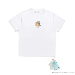 Hypeyourbeast OFF-WHITE Cat And Mouse Tee Shirt 'WHITE' T-Shirts