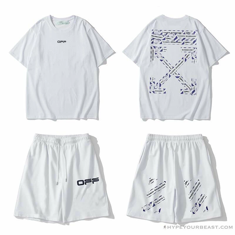 Hypeyourbeast Pants OFF-WHITE Cabin Cabbage Shorts 'WHITE' 8 Hypeyourbeast Pants OFF-WHITE Cabin Cabbage Shorts 'WHITE'