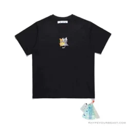 Hypeyourbeast T-Shirts OFF-WHITE Cat And Mouse Tee Shirt 'BLACK'
