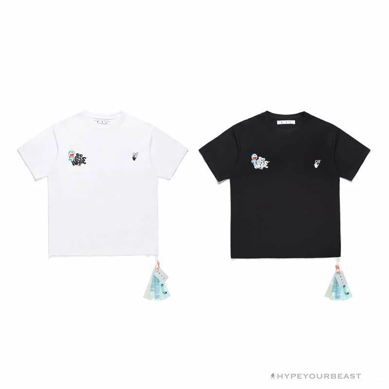 Hypeyourbeast OFF-WHITE Graffiti Letter Doraemon Tee Shirt ' BLACK' T-Shirts 12 Hypeyourbeast OFF-WHITE Graffiti Letter Doraemon Tee Shirt ' BLACK' T-Shirts