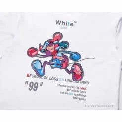 Hypeyourbeast T-Shirts OFF-WHITE Joint Running Mickey Mouse Arrow Tee Shirt 'WHITE' 18 Hypeyourbeast T-Shirts OFF-WHITE Joint Running Mickey Mouse Arrow Tee Shirt 'WHITE'