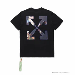 Hypeyourbeast OFF-WHITE Baroque Angel Religious Painting Tee Shirt 'BLACK' T-Shirts