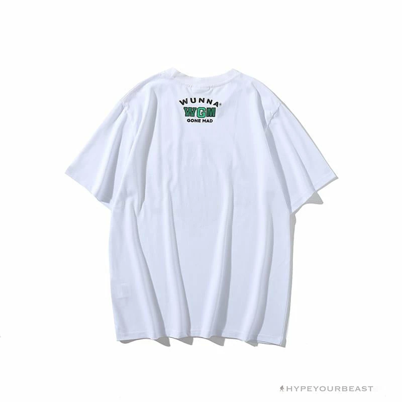 Hypeyourbeast BAPE Paint Splash Green Camouflage Tee Shirt 'WHITE' Clothes 6 Hypeyourbeast BAPE Paint Splash Green Camouflage Tee Shirt 'WHITE' Clothes